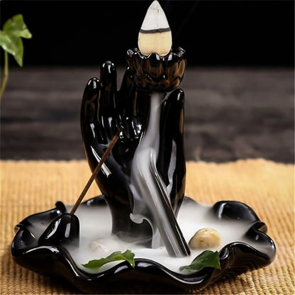 Black Ceramic Incense Burners