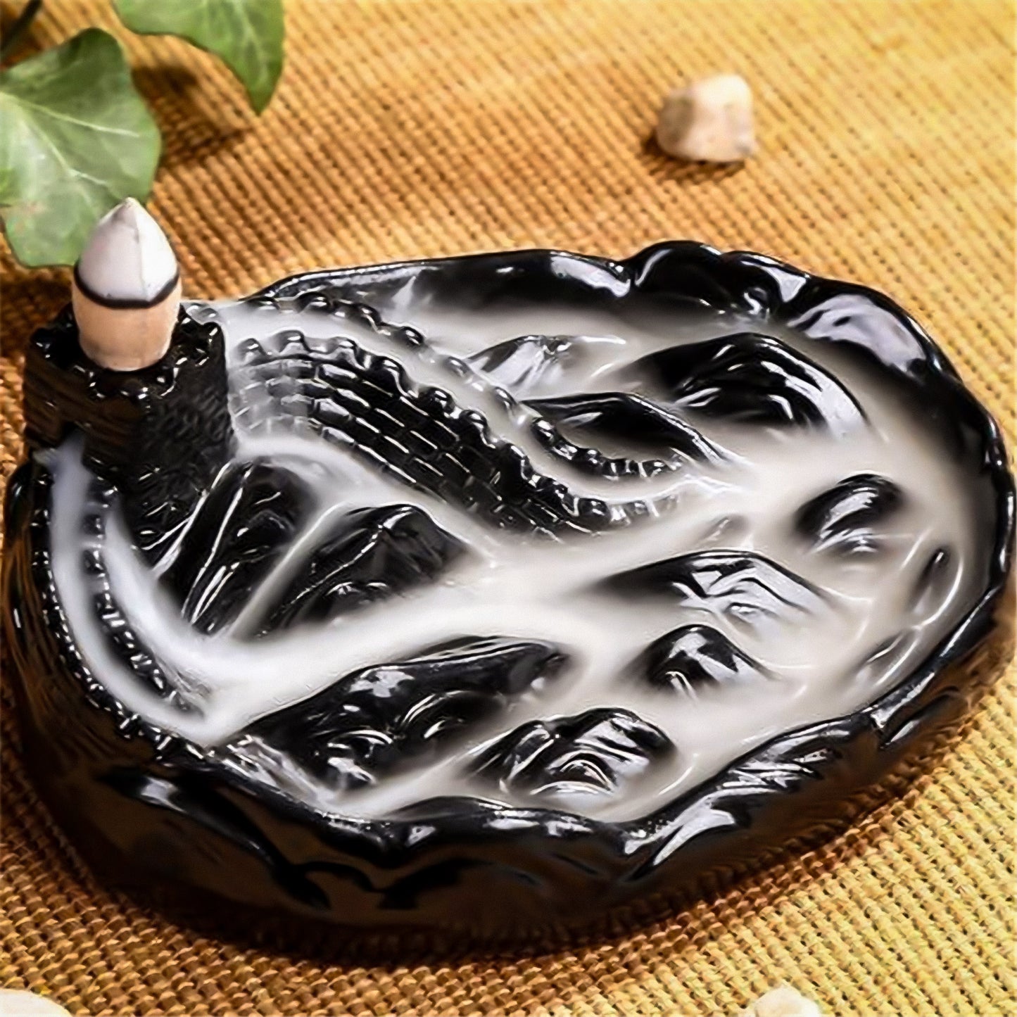 Black Ceramic Incense Burners