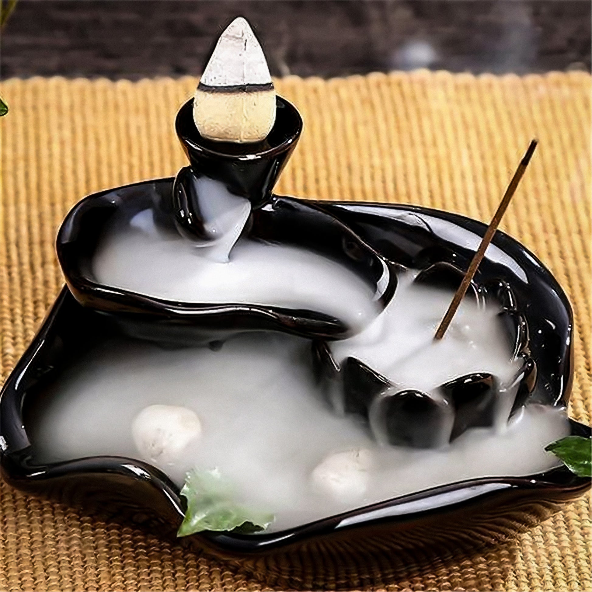 Black Ceramic Incense Burners